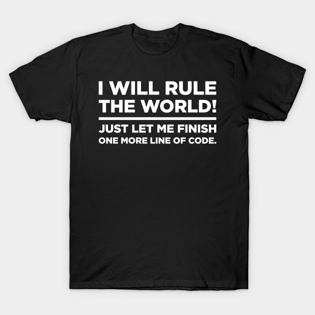 Funny CS Software Developer Quote T-Shirt by MeatMan